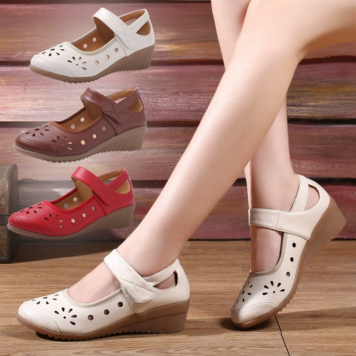 Танцующая дышащая летняя спортивная обувь для отдыха для матери, мягкая подошва