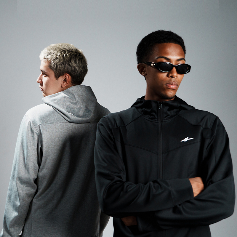 Spo Hooded Training Suit Black/Grey