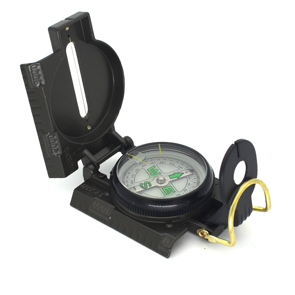 Car compass Outdoor American North Compass with magnifying glass Damping Oil compass
