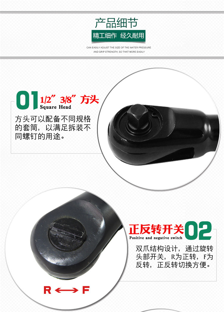 Cờ lê khí nén công nghiệp cấp mô-men xoắn góc không khí ratchet cờ lê 1 2 súng gió nhỏ 3 8 công cụ không khí bão 	máy nén khí xách tay