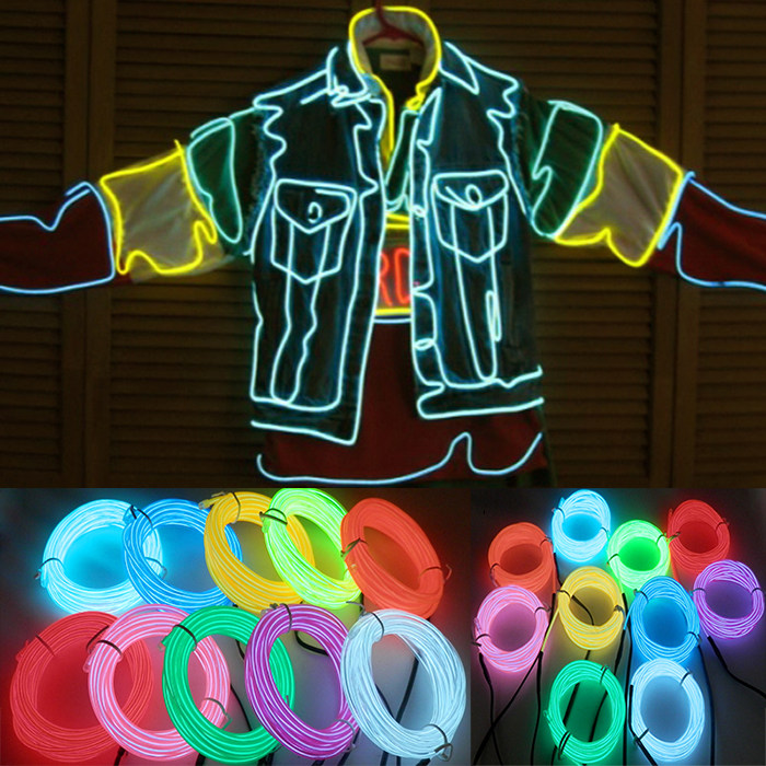 Glowing line fluorescent line performance props fluorescent clothing light line bar annual meeting party wedding party clothing custom lights