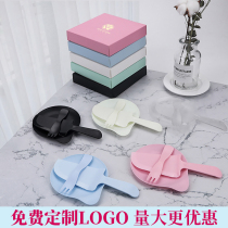 Birthday cake knife and fork set Disposable paper plate High-grade plate Water drop-shaped tableware tray Dish fork