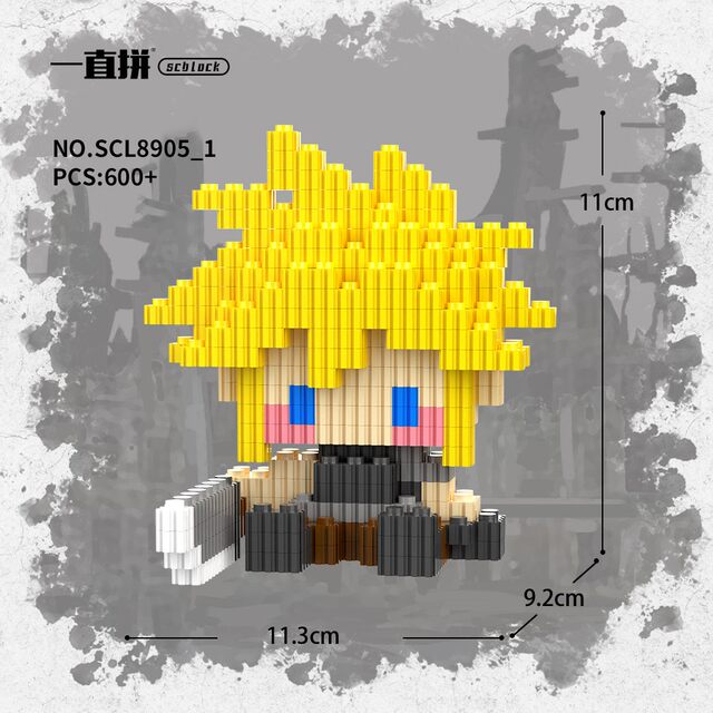 Final Fantasy game peripheral Claudette Tifa Sephiroth building block model assembled small particle series toys