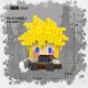 Final Fantasy game peripheral Claudette Tifa Sephiroth building block model assembled small particle series toys