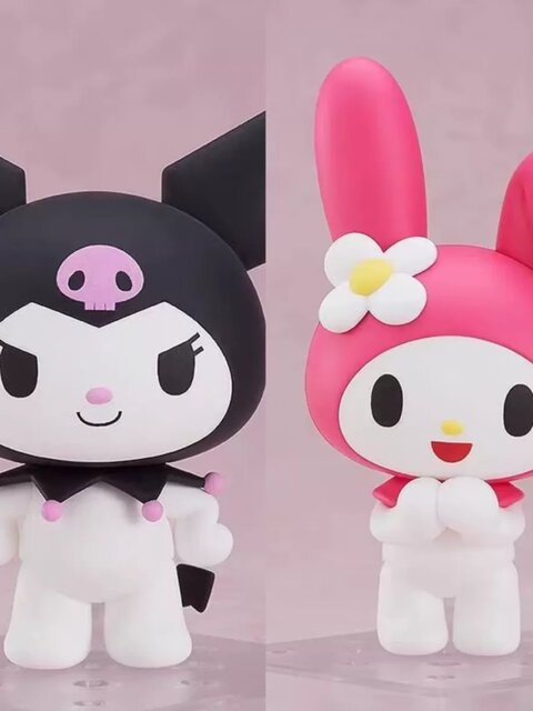 Cartoon Q-Version Figurines Sanrio Ornaments Kuromi My Melody Lotso Peripheral Figures Girls' Birthday Gifts