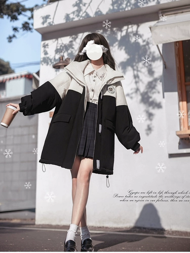 胡桃木 Оригинальный дизайнерский пуховик с капюшоном, брендовый плащ