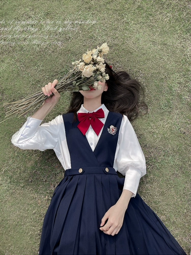 Орех Jk [Xue Cecilia Summer Special Edition] Белый шифоновый сарафан-майка/юбка Jk Jk