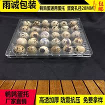 24 quail eggs plastic egg tray 30 quail egg tray disposable transparent bird egg packing box