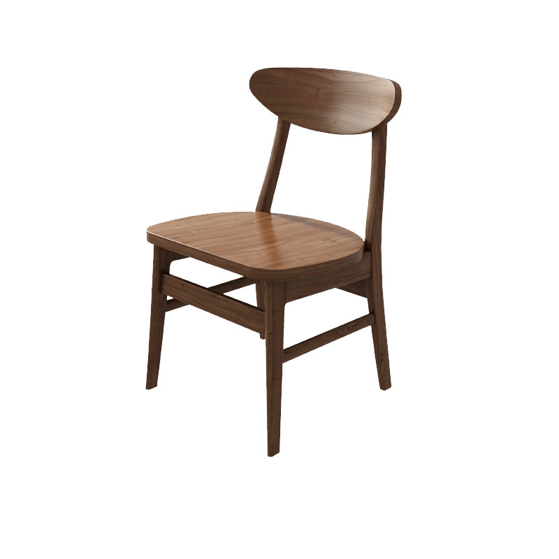 Solid wooden chair chair leather chair white solid wooden table and chair combination