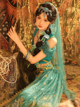 Western style Princess Jasmine belly dance performance costume female Dunhuang Feitian dance costume photo studio travel photography exotic costume