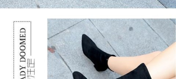 2018 mùa thu và mùa đông mới, giày cao gót skinny cao, giày cao gót mũi nhọn có ống dày trong đôi giày nữ ống gió Anh Martin giày boot nữ xịn