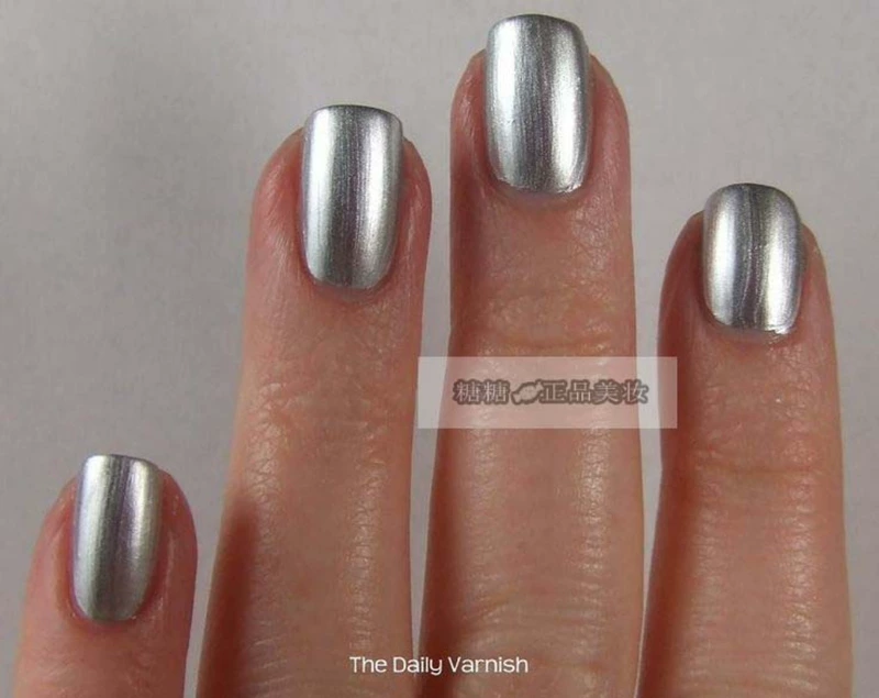 Hoa Kỳ ESSIE Nail Ba Lan 3008 Mirror Limited Kim loại kết cấu bạc Không có chỗ như Chrome - Sơn móng tay / Móng tay và móng chân