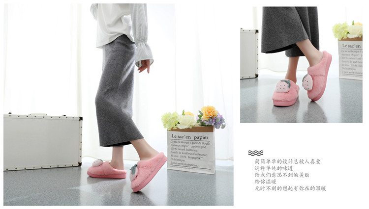 Dép cotton nữ mới đế dày, đế chống trượt mềm mại ấm áp đôi ấm áp dễ thương nửa gói với cotton kéo giày nam tháng sandal bitis nữ