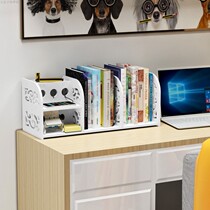 Mini simple desktop bookshelf wooden creative multi-layer storage rack student book stand multi-function