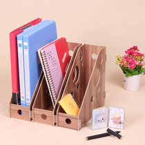 Fashion desktop creative file box storage box finishing rack single folder column data basket cute office use