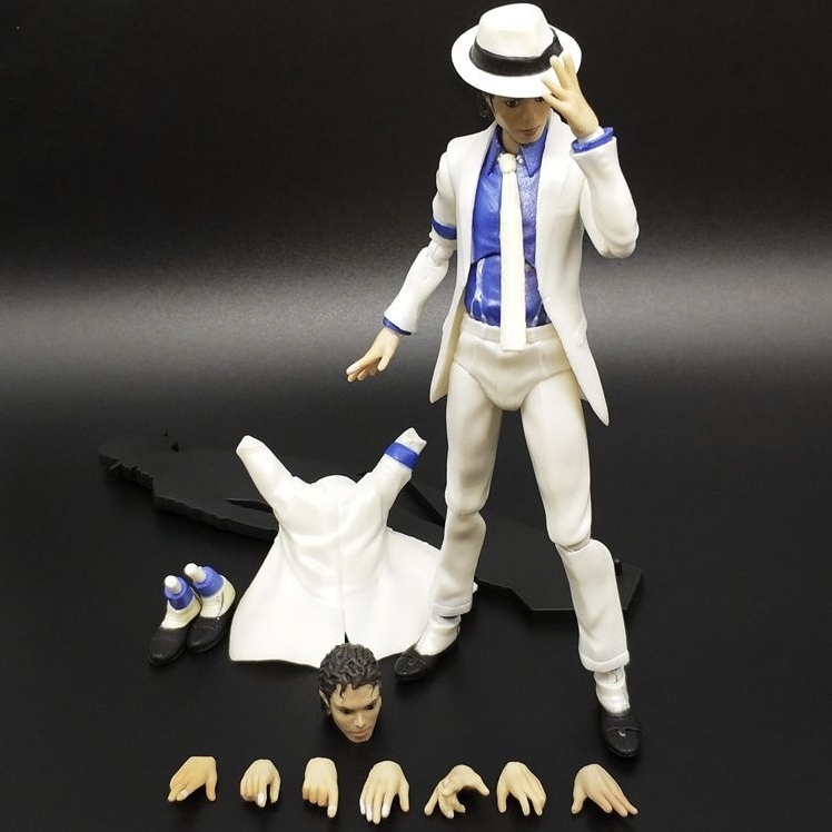 Michael Jackson Moonwalk Figure Model 45 Degree Inclined Dancing Pose Doll