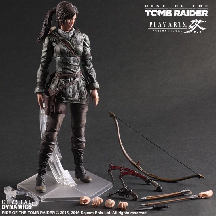 Domestic Play Arts Tomb Raider: Rise of the Tomb Raider Lara Action Figure Gift Model Ornament