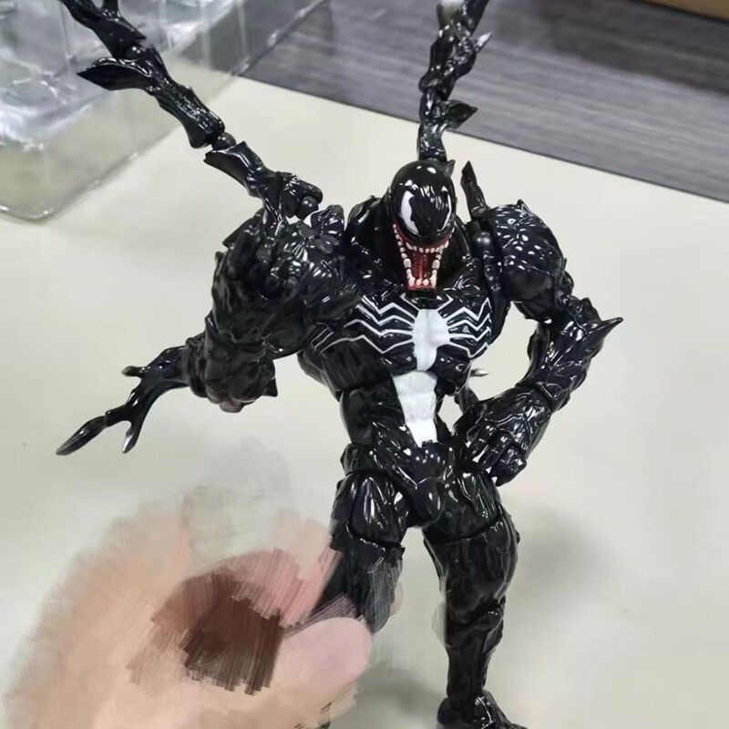 Pc Factory Nishikoue-Style Venom 03 Model Figure Trendy Toy Statue Ornament Peripheral Gift (Glossy Black)