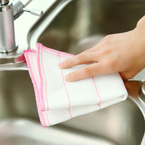Special price Kitchen cotton yarn absorbent non-hairless rag Non-oil dishwashing cloth Dishwashing towel decontamination cleaning cloth Cleaning cloth