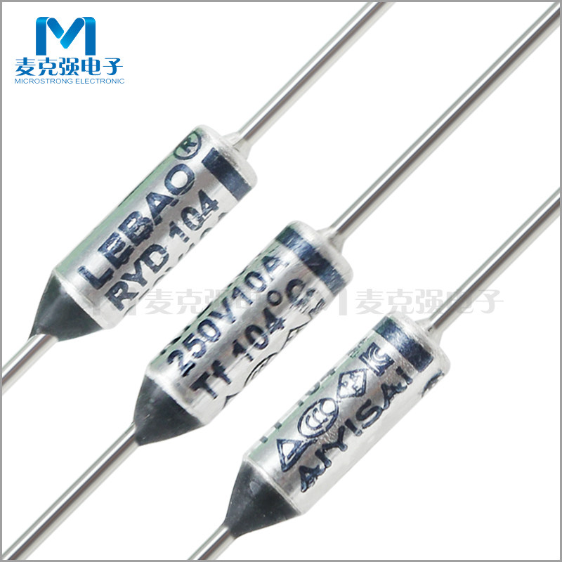 LEBAO metal shell temperature fuse RYD104 10A 250V protection device 104 degrees TF104℃