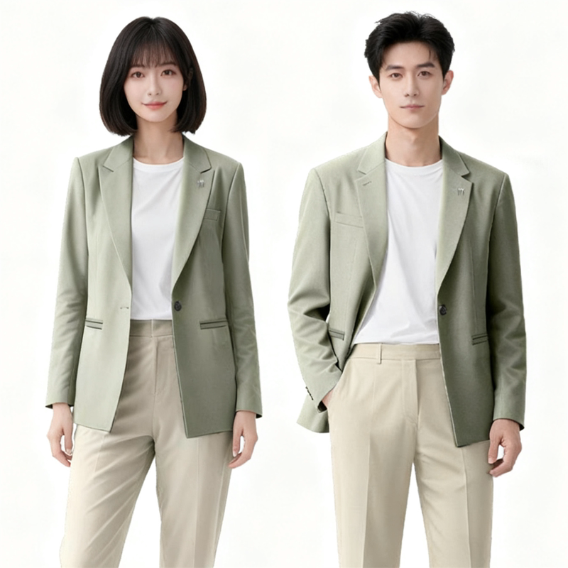 New Buick 4S Store Suits for Men and Women, Formal Attire, Pea Green Suits, Workwear Jackets, Khaki Work Pants New Buick 4S Store Suits for Men and Women, Formal Attire, Pea Green Suits, Workwear Jackets, Khaki Work Pants