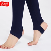 Quần legging cotton nữ mùa xuân cộng với size quần dài co giãn bên ngoài mùa xuân và mùa thu mỏng modal eo cao bước quần - Quần tây thường