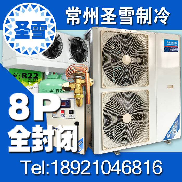 Cold storage refrigeration unit valley wheel all enclosed one machine medicine food fresh refrigeration refrigeration 8 full set of equipment