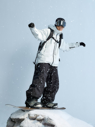 [Skyline]Nanend Arc Snowboard Jacket for Men 3L Seam-Sealed Professional Waterproof Thickened Top for Men