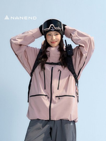 Nanen Snowboarding Jacket for Women and Men 2025 New Ski Jacket Waterproof Windproof P Cotton Warm Coat Snow Jacket