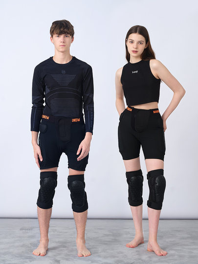 Nandn Professional Ski Protective Gear Women's Hip Pads Knee Pads Single and Double Board Anti-Fall Set Men's Np451