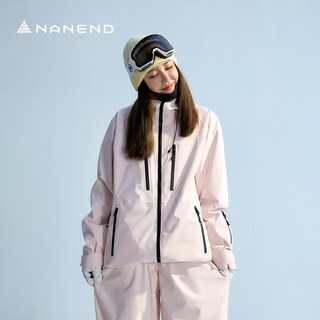 Nanen Women's Ski Jacket 2024 New Model Ski Jacket for Snowboarding and Skiing, Waterproof, Loose Fit, Fully Seam-Sealed 3L Snow Jacket Top