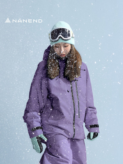 [Skyline]Nanend Arc Snowboard Jacket for Women and Men, 3L Taped Seams, Professional Waterproof, Thickened for Skiing
