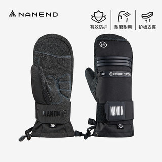 Nanen Kevlar Ski Gloves for Women with Built-In Wrist Guards, Waterproof, Finger-Separated, Professional Snowboard Gloves for Men, Snow Gloves