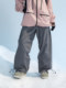 Nanend Women's Ski Pants 3L Taped Seam New Snow Pants Waterproof Wear-Resistant Fleece-Lined Free Pants Style
