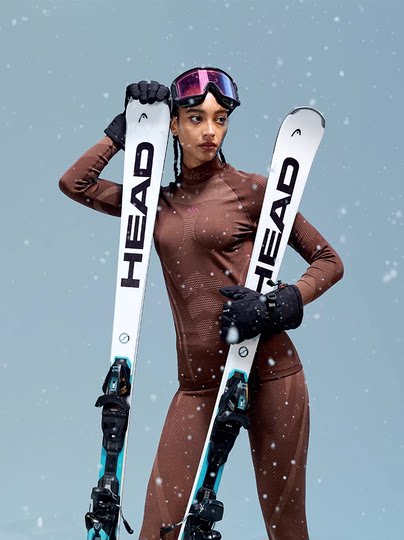 [Nan En & Awex Collaboration] Ultra-Fine Merino Wool Ski Quick-Dry Clothing for Women, Warm and Close-Fitting Layer