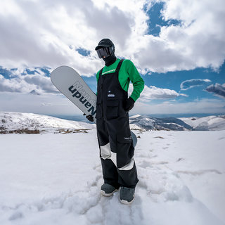 Nandn Snowboard Bib Ski Pants for Women, Waterproof and Windproof, Loose-Fitting Winter One-Piece Snow Pants for Men, Warm Bottoms