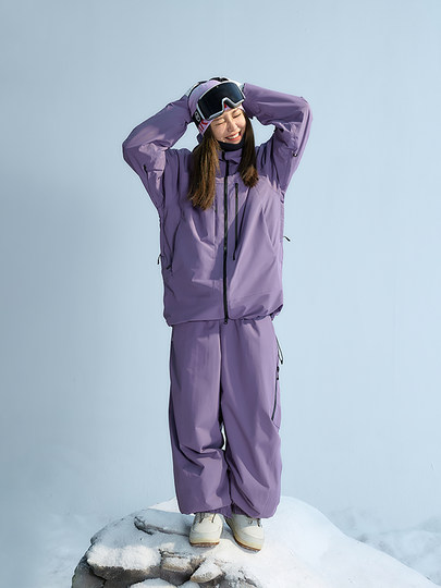 [Skyline]Nanen Ski Suit Set for Women, Snowboard Waterproof Thickened Fully Seam-Sealed Professional Snow Suit Jacket and Pants Set