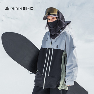Nanen Women's Ski Jacket 2025 New Model Snowboard Jacket Waterproof Professional 3L Fully Seam-Sealed Coat Snow Wear