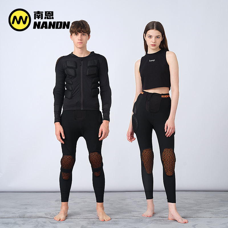 NANDN Nann new pint ski guard single double board anti-fall hip protection knee suit male and female ski gear NP422-Taobao