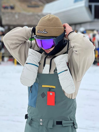 Nandn New Snowboarding Knitted Hat, Autumn and Winter Outdoor Adult Men and Women Trendy Warm Solid Color Hat