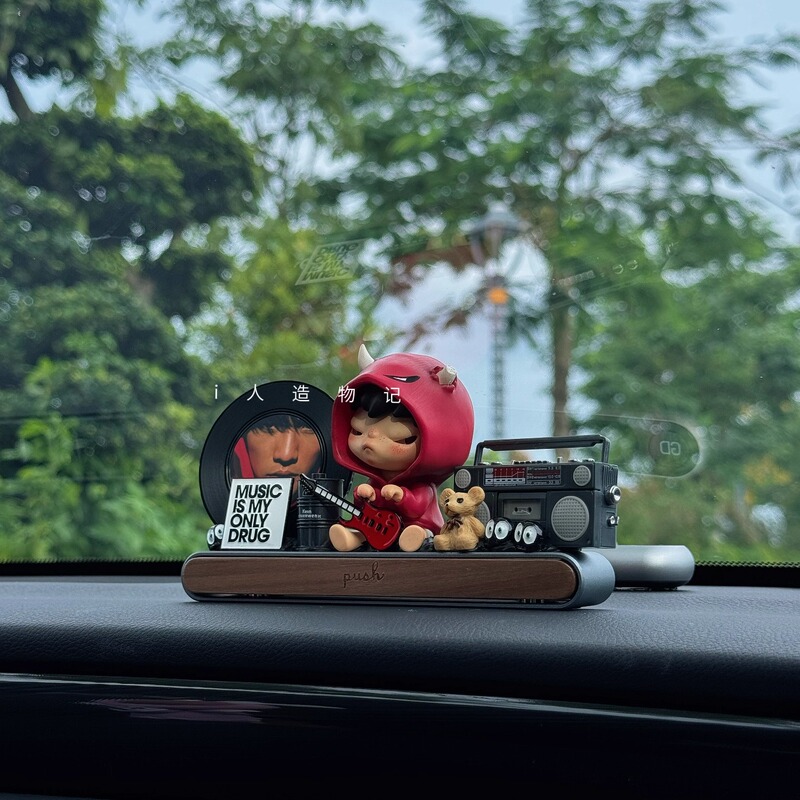 Bubble Mart Temporary Parking Sign Jay Chou Little Wild Fantasy Dashboard Car Interior Decoration Boys' Gift