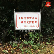 Hongwen stainless steel bulletin board public column display board frame warning sign guide sign outdoor publicity board display board