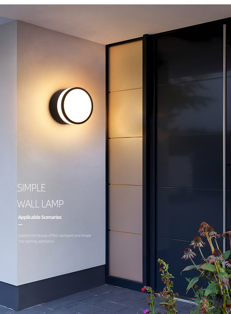 Открытый стене 山沃照明户外防水明装筒灯庭院别墅入户门口走廊阳台阳光房壁灯 Samvol