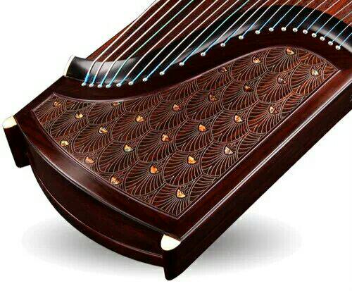 5695JLC Fengzhi Yinyue Peacock Feather Selected Indonesian Black Rosewood Inlaid with Silver