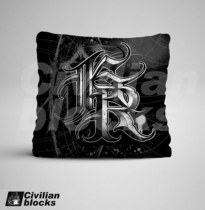 West Coast Chicano Dark hip-hop rap Flower body word Chicano Font Printed Pillow