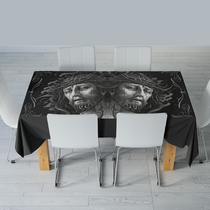 Chicano European and American West Coast Flower body word old school robber hardcore hip hop hiphop table cloth