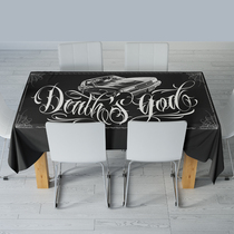 Chicano European and American West Coast Flower body word old school robber hardcore hip hop hiphop table cloth