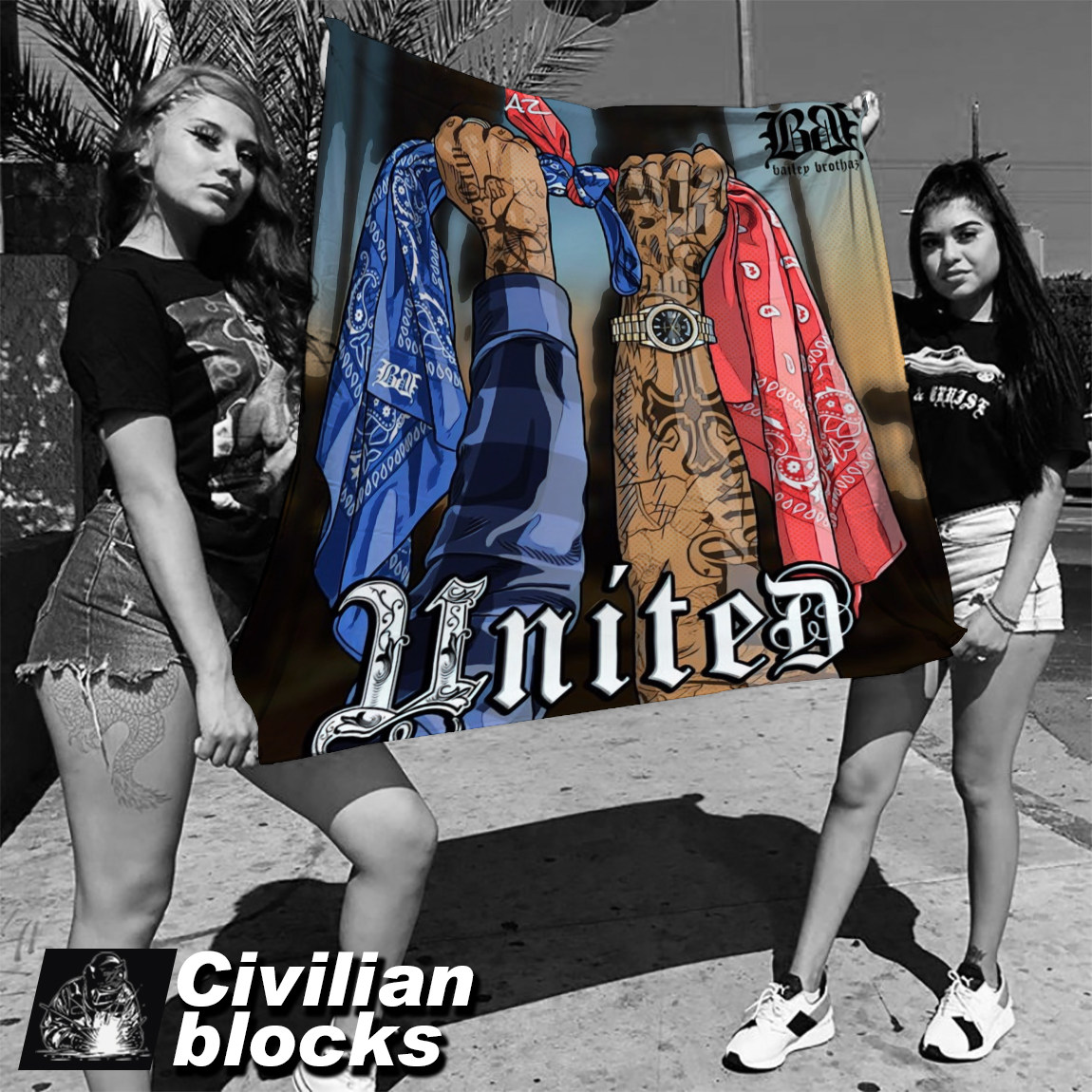 Chicano European and American West Coast Flower body word old school robber hardcore hip hop rap hiphop background cloth
