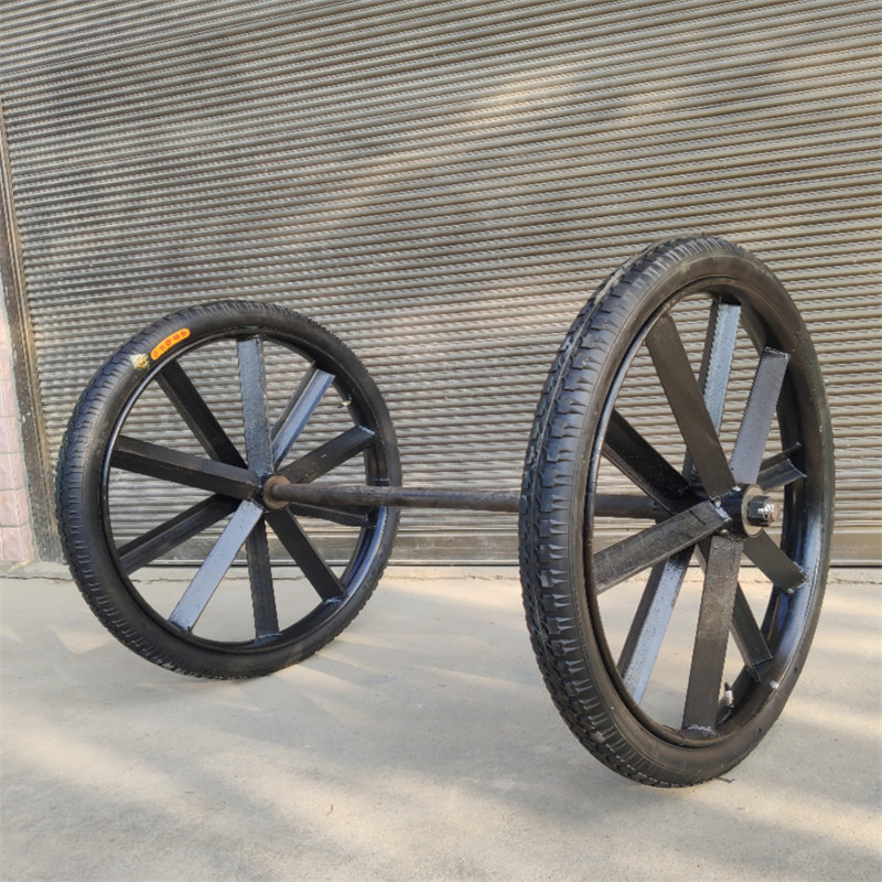 Zhengxin Type 26 construction site hand push inflatable bucket truck tire flip manpower labor board solid dump truck reinforcement wheel