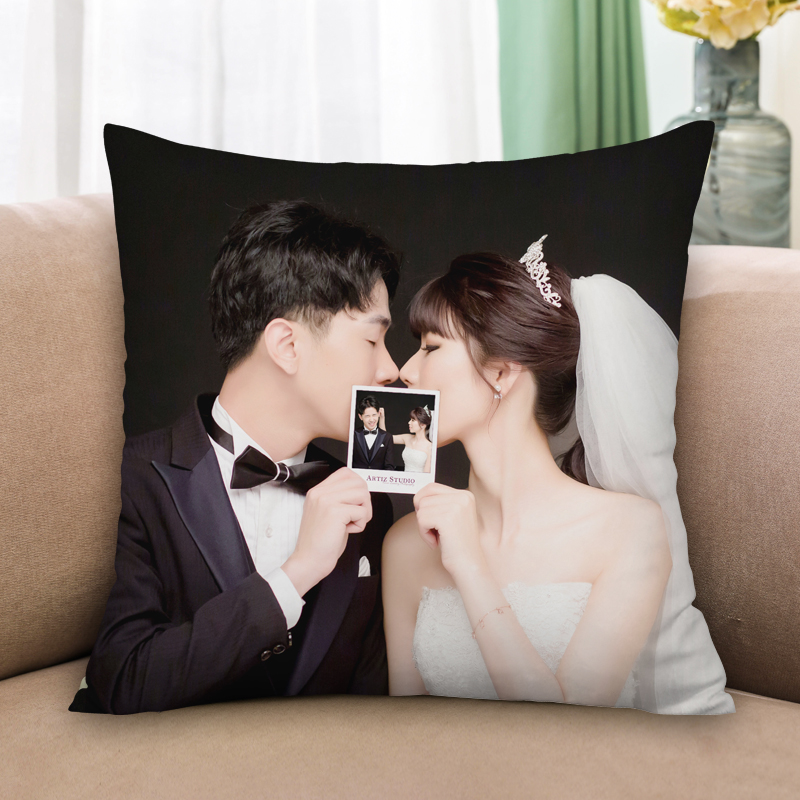 Holding Pillow Diy Custom print photo lovers pillowcase to fig. do logo sofa Girls sleep Dual-purpose pillows